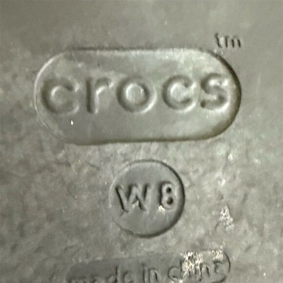 Crocs Patricia Womens size 8 Black Strappy Low Wedge Slip-On Comfort Sandals - Picture 8 of 10